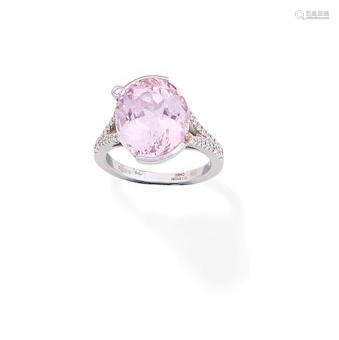 A kunzite and diamond dress ring, by Boodles