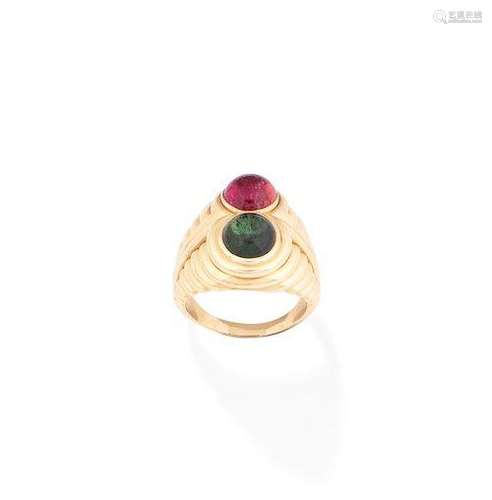 A tourmaline dress ring, by Bulgari