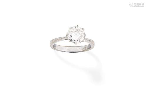 A diamond single-stone ring