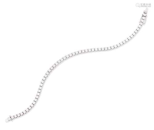 A diamond line bracelet