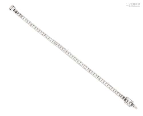 A diamond line bracelet