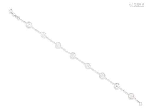 A diamond bracelet