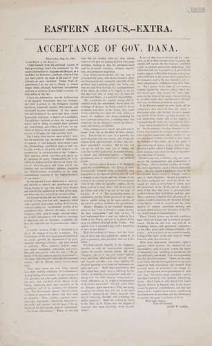 Western Argus, Extra.  Fryeburg, ME: August 21, 1861. OPPOSITION TO THE CIVIL WAR. 