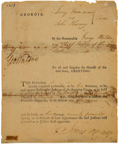 Two documents: SIGNERS OF THE DECARATION OF INDEPENDENCE.