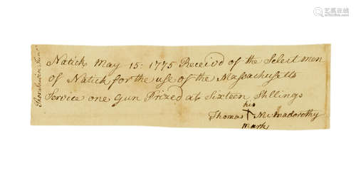 Manuscript Receipt Signed (