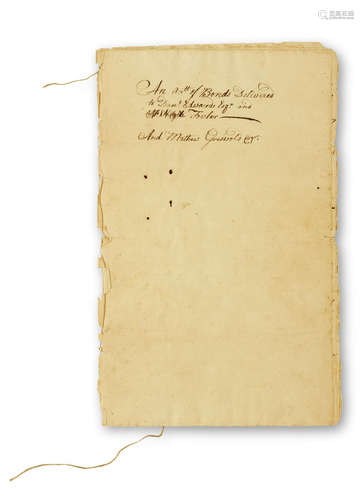 Manuscript Account Book, being 