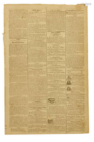 Columbian Sentinel, vol XIX, no 2. Boston: Benjamin Russell, March 16, 1793. Washington's Second Inauguration.