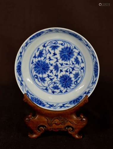 Chinese Blue White Porcelain Dish