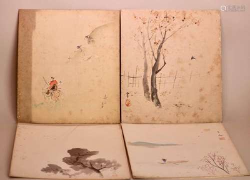 Japanese Water Color - Group of 4