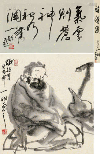 吴山明（b.1941） 2003年作 醉仙图 立轴 纸本