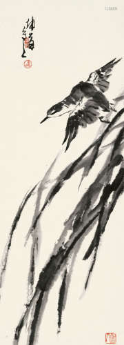 卢坤峰（1934～2018） 飞禽图 镜片 纸本