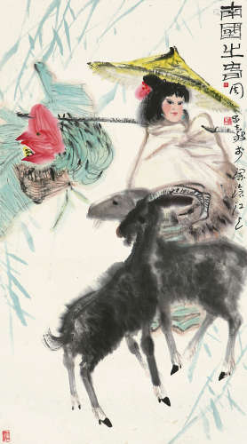 周昌谷（1929～1985） 南国之春 立轴 纸本