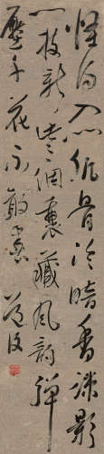 陈淳（1483～1544）（款） 怪得入门 立轴 纸本