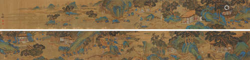 文徵明（1470～1559）（款） 湖山春色 手卷 绢本
