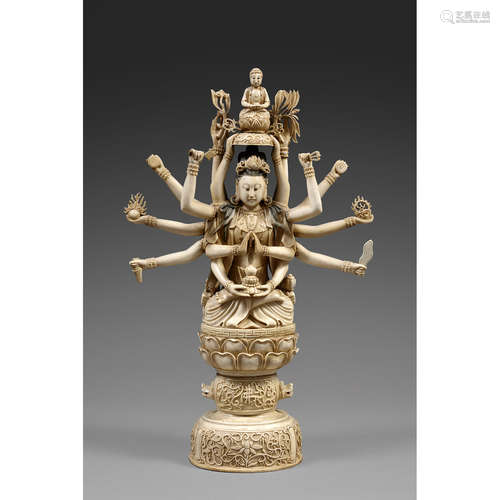 ~GRANDESTATUETTED'AVALOKITESHVARA