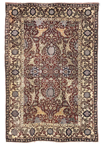 West Anatolia, 195cm x 129cm A Tossounian Kum Kapi silk rug