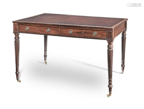 A late George III mahogany writing table by Gillows