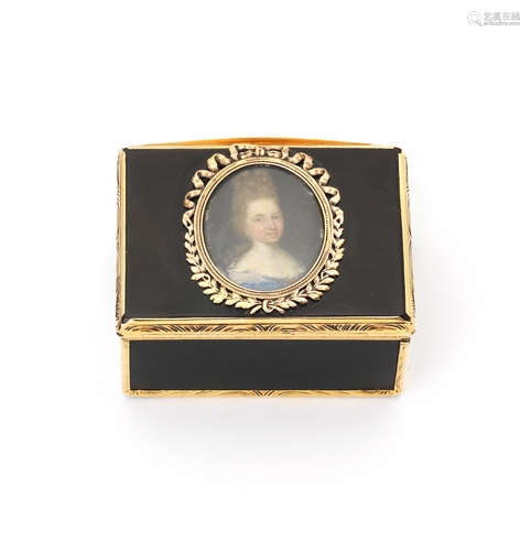 possibly by Pierre-Aymé Joubert, Paris marks for 1744 - 1750, and later restricted warranty marks  A Louis XV gold-mounted tortoiseshell box