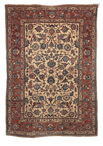 Central Persia, 209cm x 144cm An Isfahan carpet