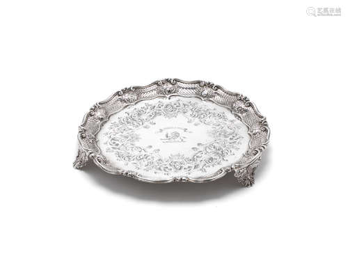 by Robert Gray & Son, Glasgow 1837  together with a further salver, Birmingham 1941, (2) A Scottish Victorian silver salver