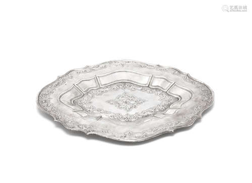 maker's mark 'G.L', Padua  A late 18th century Italian silver platter