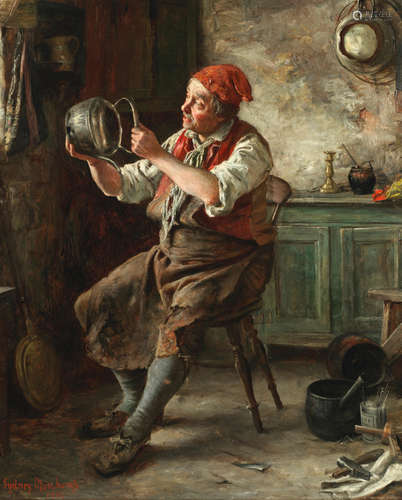 A tinker's workshop Francis Sydney Muschamp(British, 1851-1929)