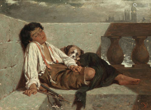 Tired out Follower of Augustus Edwin Mulready(British, 1844-1905)