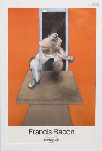Francis Bacon (1909-1992), according to Original poster Offset lithography in the colours of the