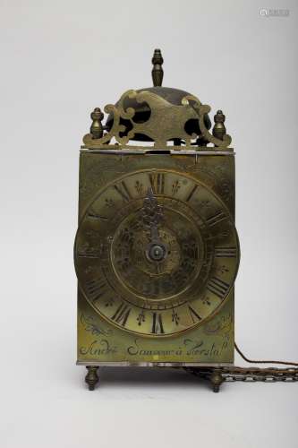 André Sauveur in Herstal (Active during the mid-18th century) Cage-style clock with a time and alarm