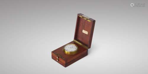 Joseph Auricoste Scientific observation chronometer, circa 1890. Enamelled dial with Arabic