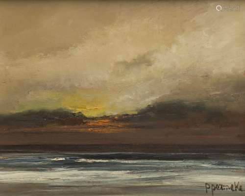 Paul Permeke (1918-1990) Northern sea landscape Oil on panel. Signed at lower right. - 41 x 50