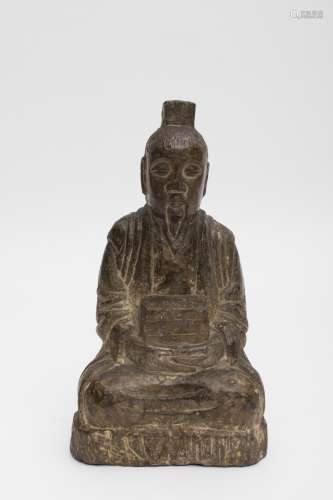 Reiki Tenzon Stone sculpture, Japanese representation of the Taoist divinity of Chinese origin,