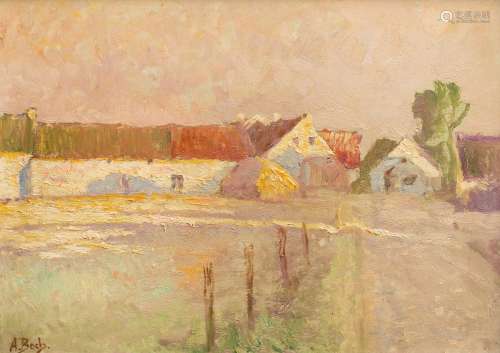 Anna Boch (1848-1936) Rural landscape Oil on paperboard signed 'A. Boch.' at lower left. Rosalie-