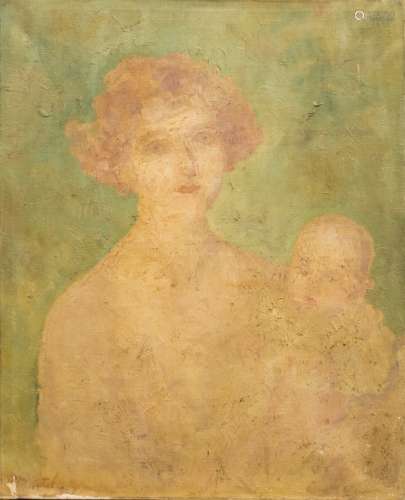 Paul-Jean Martel (1879-1944) Maternity Oil on canvas, signed and dated 'P. Martel 19..' at lower