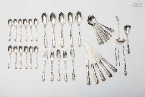 Tiffany & Co Part of a silverware set Includes: a ladle, a sauce spoon, a lobster fork, five large