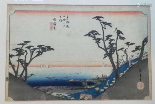 Hiroshige(1797 1858) série des 53 stations, statio...;