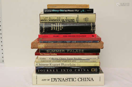 Group of history books of China include ART OF DYNASTIC CHINA. ( Total vols 15 )