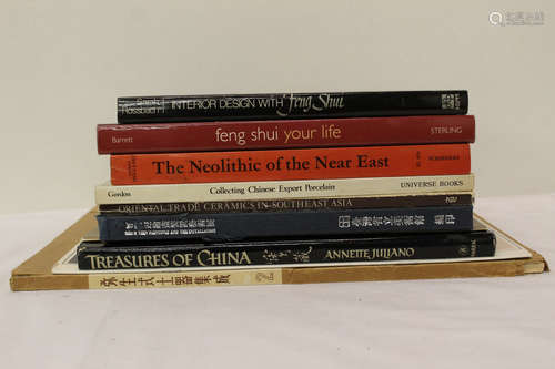 Group of chinese and Japnanes reference books include interior design with FENG SHUI . ( Total vols 10 )