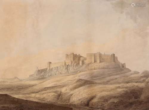 John Warwick Smith (1749-1831)Bamburgh Castle, NorthumberlandWatercolour50.5 x 68.25cm; 20 x