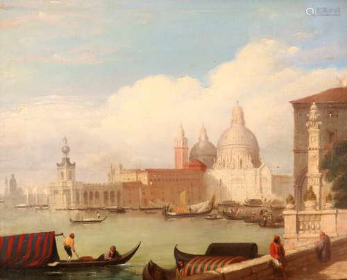 Edward Pritchett (1808-1894)A view of Santa Maria della Salute, VeniceOil on canvas30.5 x 38cm; 12 x