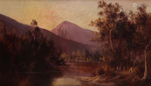 G. W. Smith (New Zealand act c. 1887-1905)Tranquility, Sunset Buffallo Mountains, Victoria [