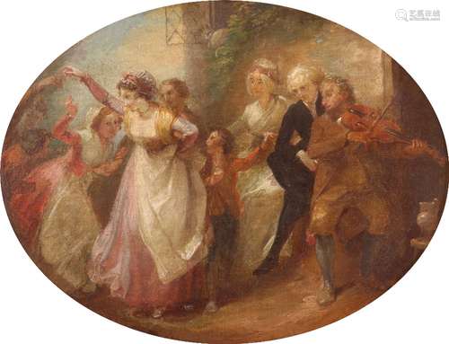 Thomas Stothard R.A. (1755-1834) Merrymaking Oil on canvas 21 x 26.5cm; 8 x 10in Provenance: J.A.