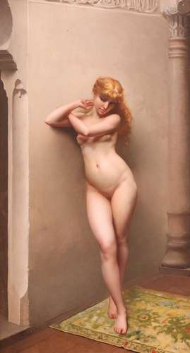 Luis Ricardo Falero (Spanish 1851-1896)La FavoritaSigned and dated '80Oil on canvas74 x 41cm; 29 x