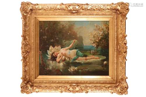 Hans Zatzka (Austrian 1859-1945)A water idyllSignedOil on panel41 x 52cm; 16 x 20½inProvenance: