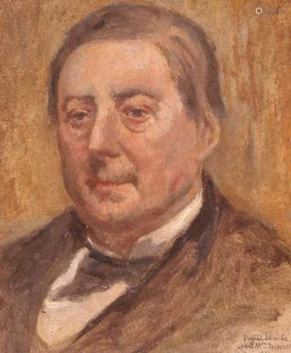 Marcellin-Gilbert Desboutin (French 1823-1902)Portrait of Eugène LabicheSigned and inscribed with