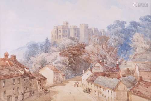 William Callow R.W.S. (1812-1908)Dunster Castle, SomersetTitled versoWatercolour over pencil,