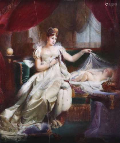 λ After Joseph Franque (French 1774-1833)The Empress Marie Louise watching over the sleeping King of
