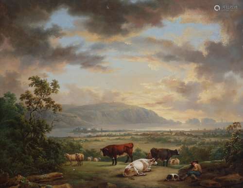 Charles Towne (1763-1840)A view of the Isle of Wight looking towards the NeedlesOil on canvas35.5