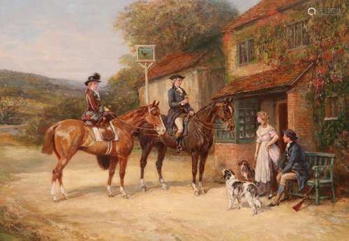 Heywood Hardy (1842-1933)The Morning RideSigned Oil on canvas28 x 39cm; 11 x 15¼inProvenance: