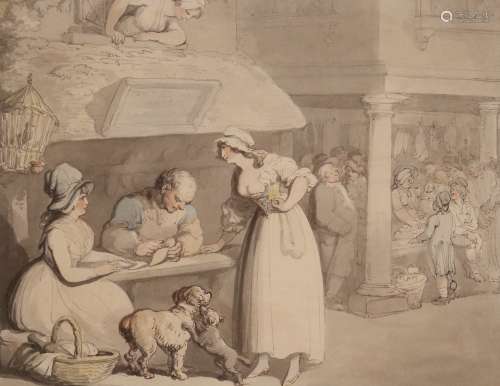 Thomas Rowlandson (1756-1827)Tommy Stichwell, Cobbler and Dog-DoctorPen, ink and watercolour over